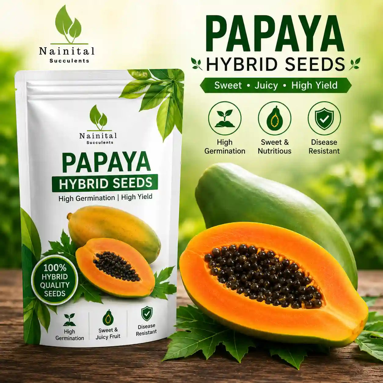PAPAYA HYBRID SEEDS (25-30 seeds)