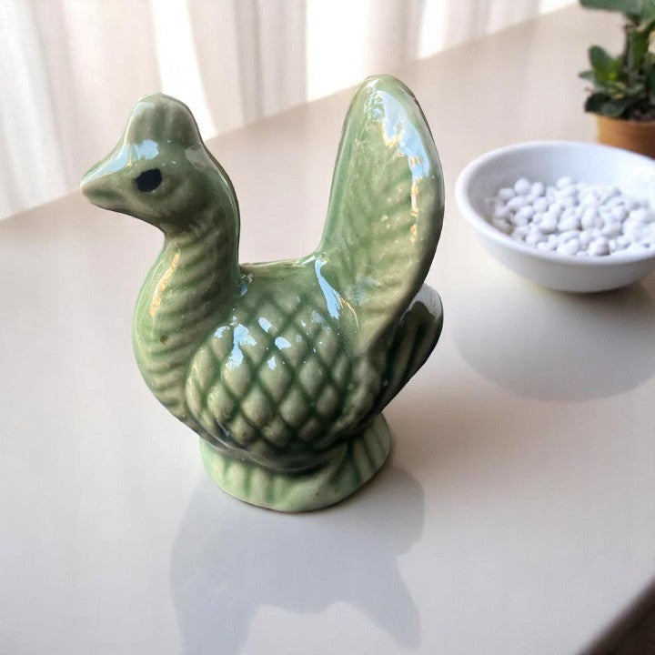 Green peacock miniature