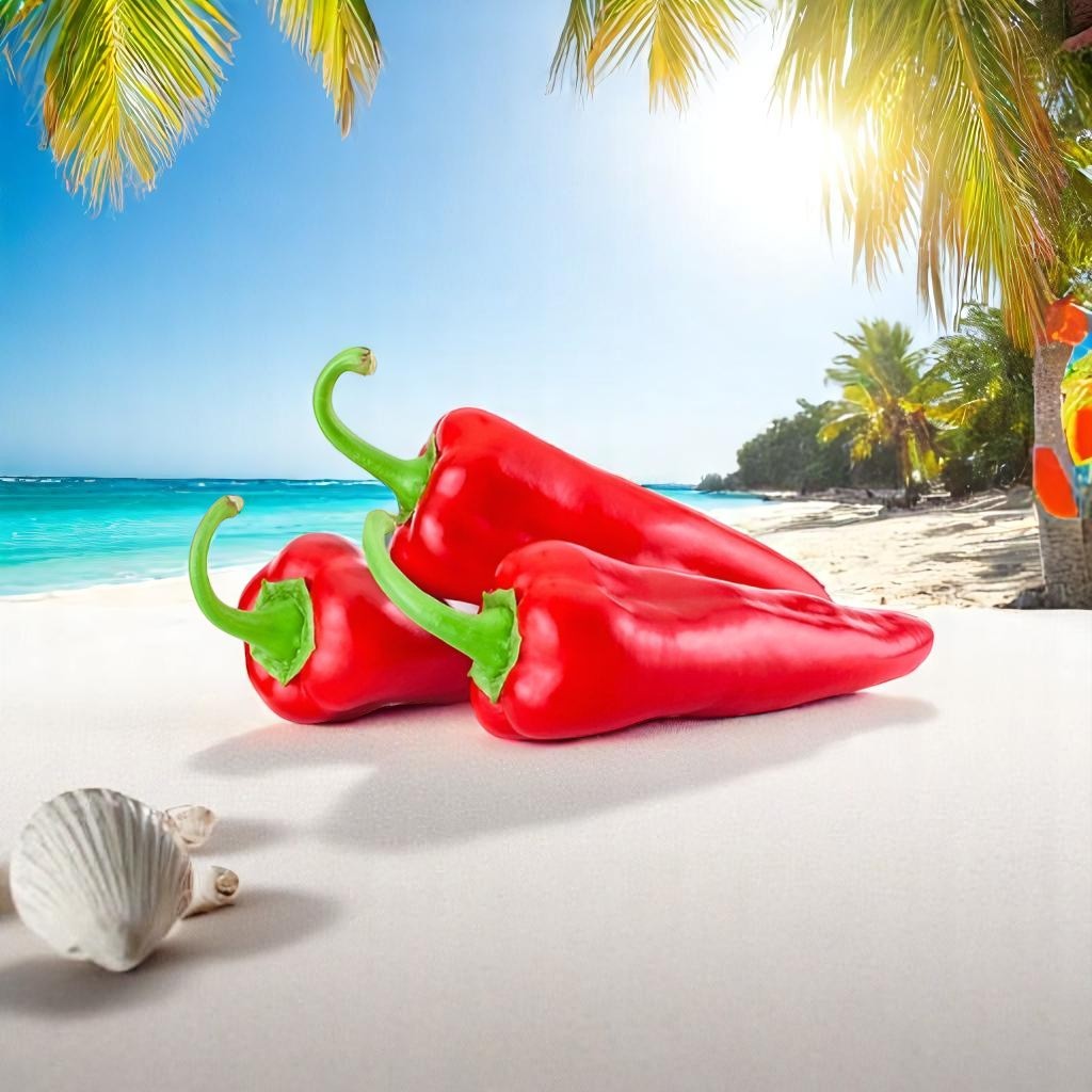 BANANA PEPPER (RED) DESI VEGETABLE SEEDS (20 seeds)