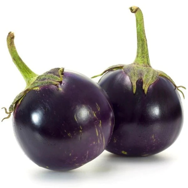 BRINJAL (ROUND) DESI VEGETABLE SEEDS (50 seeds)