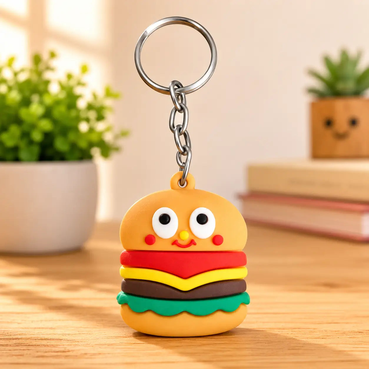 Burger Keychain