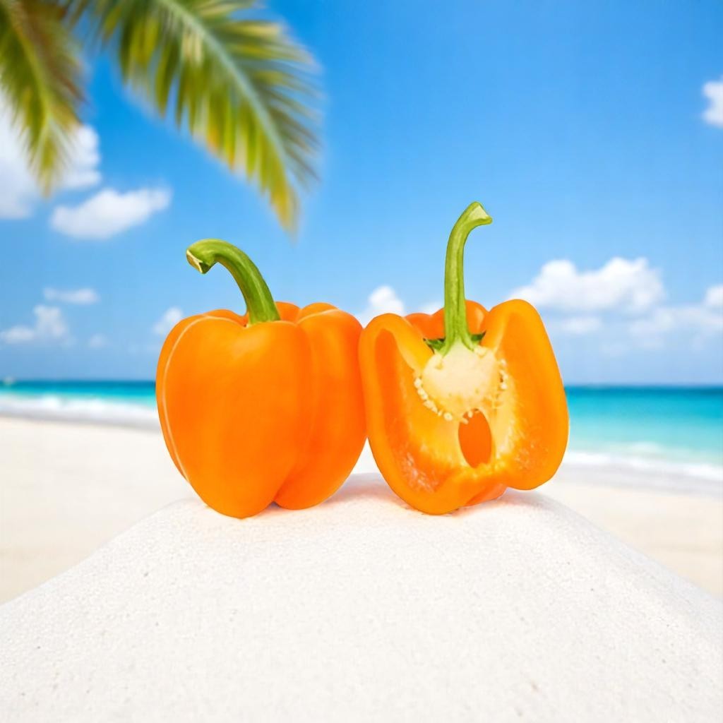 CAPSICUM (ORANGE) HYBRID SEEDS (20 seeds)