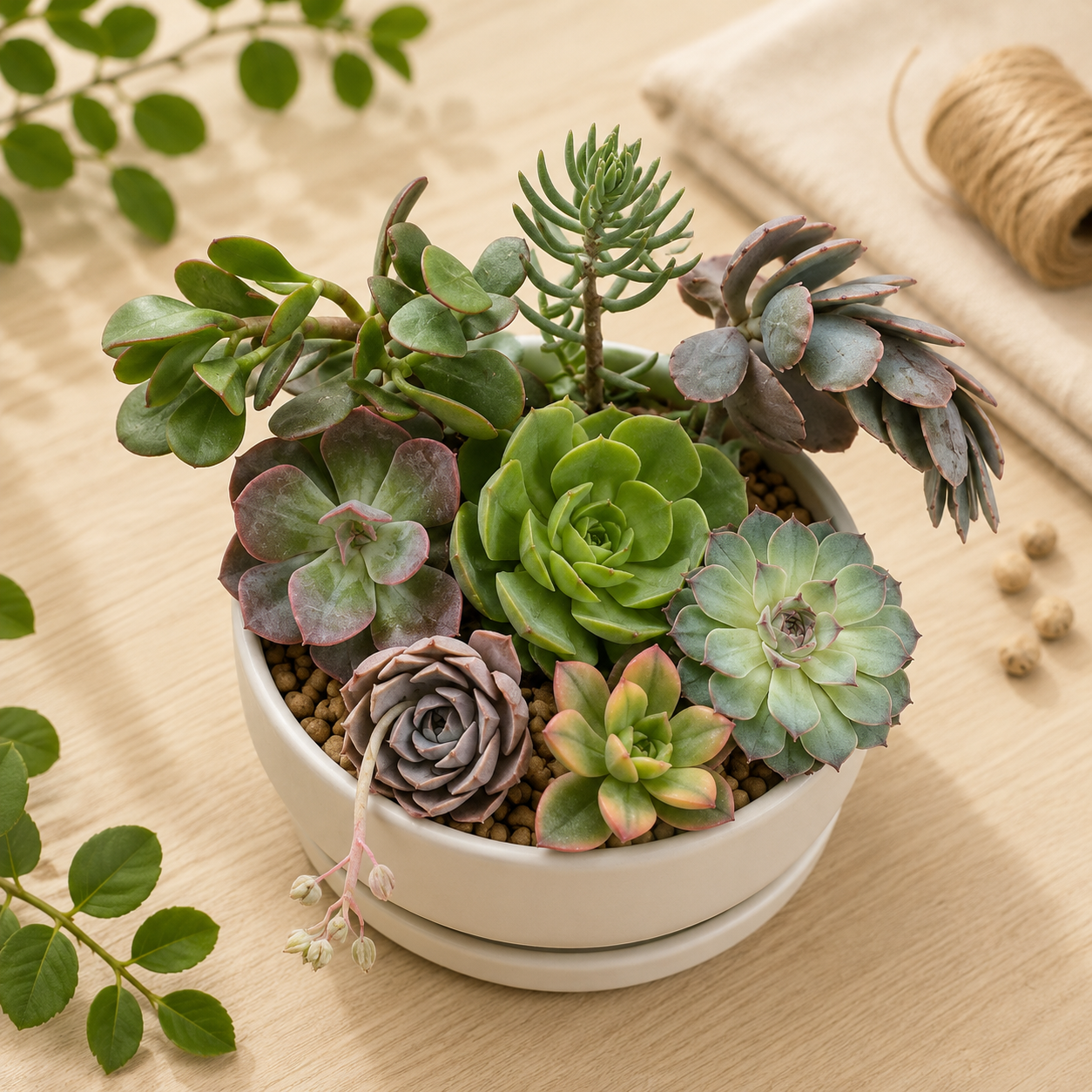 Succulent Combo 15 – Set of 8 Live Succulent Plants | Rare Bare-Rooted Succulent Collection for Home &amp; Office Décor