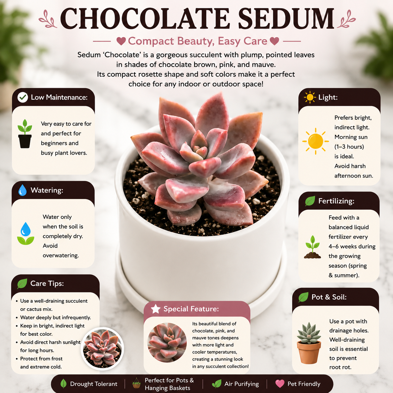 Chocolate sedum