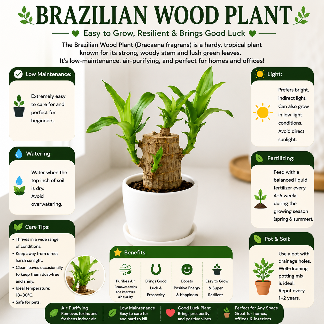 Brazillian Wood Plant