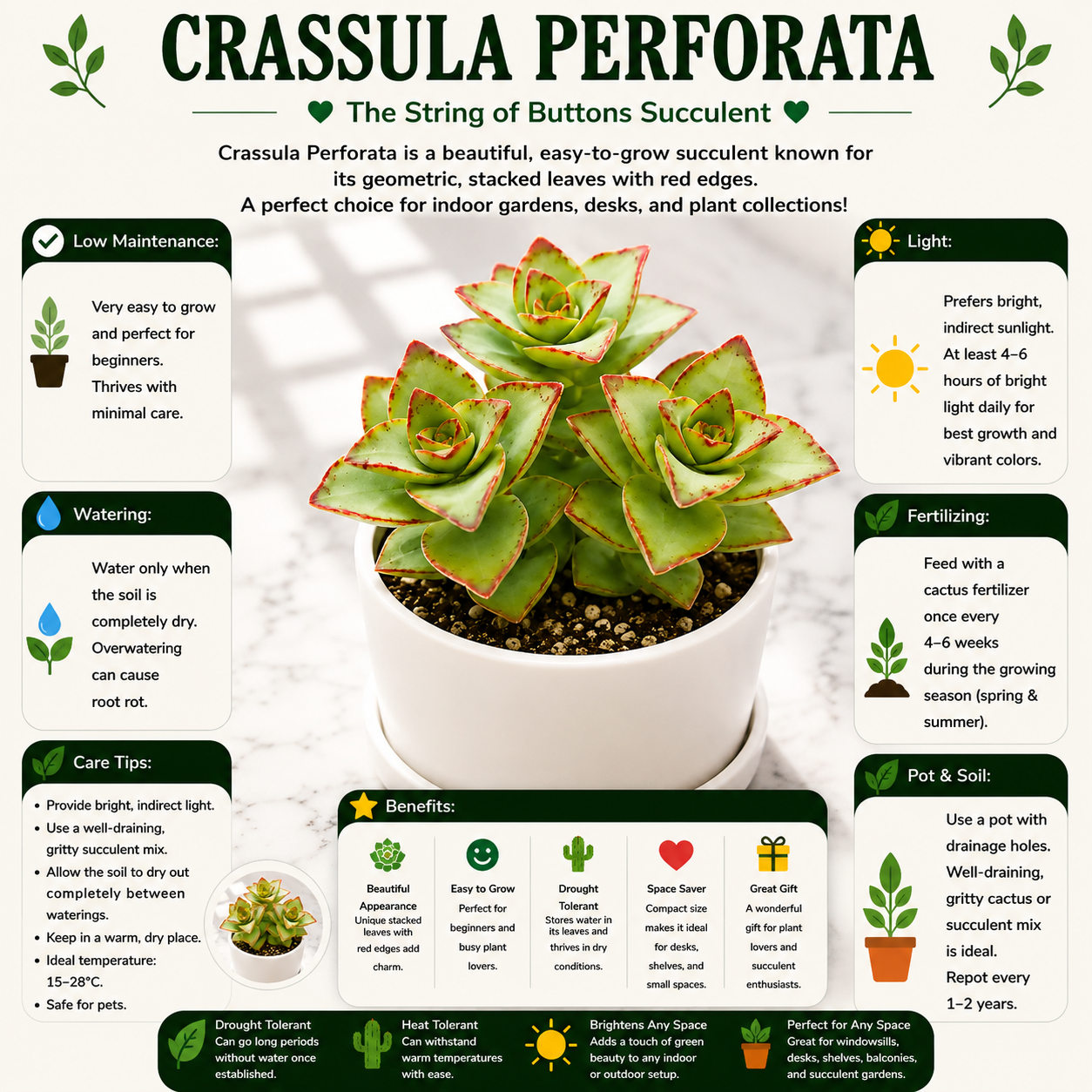 Crassula perforata