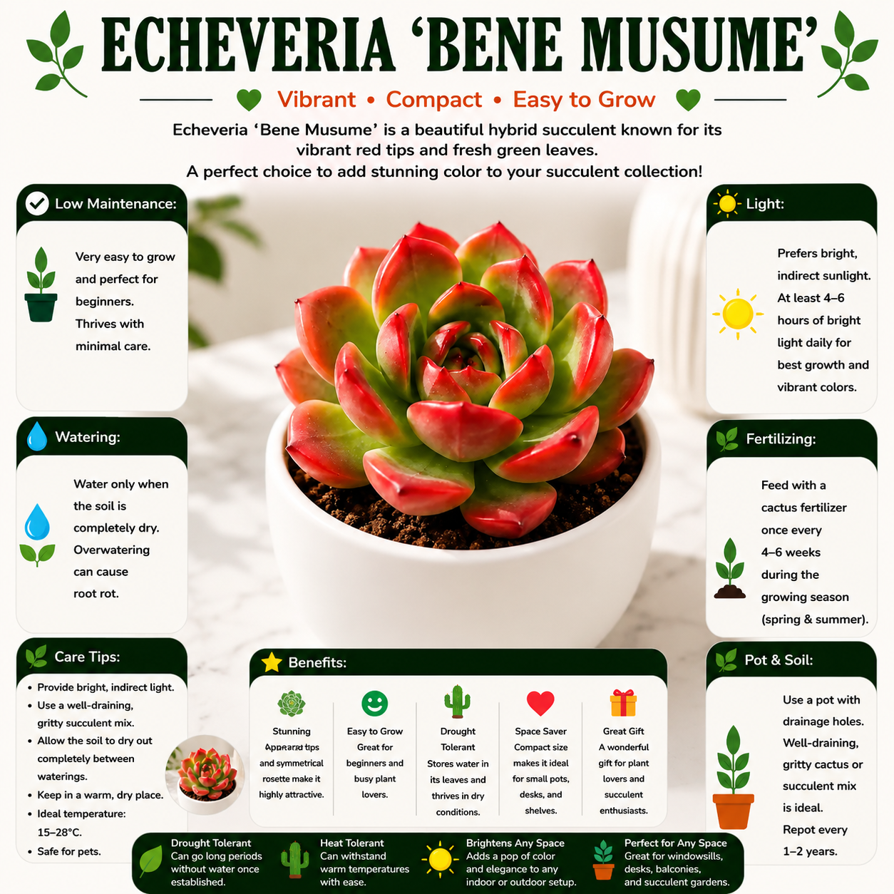 Echieveria bene musume