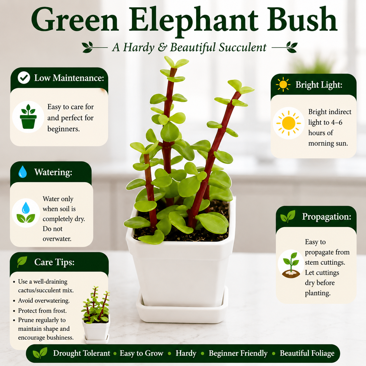 GREEN ELEPHANT BUSH