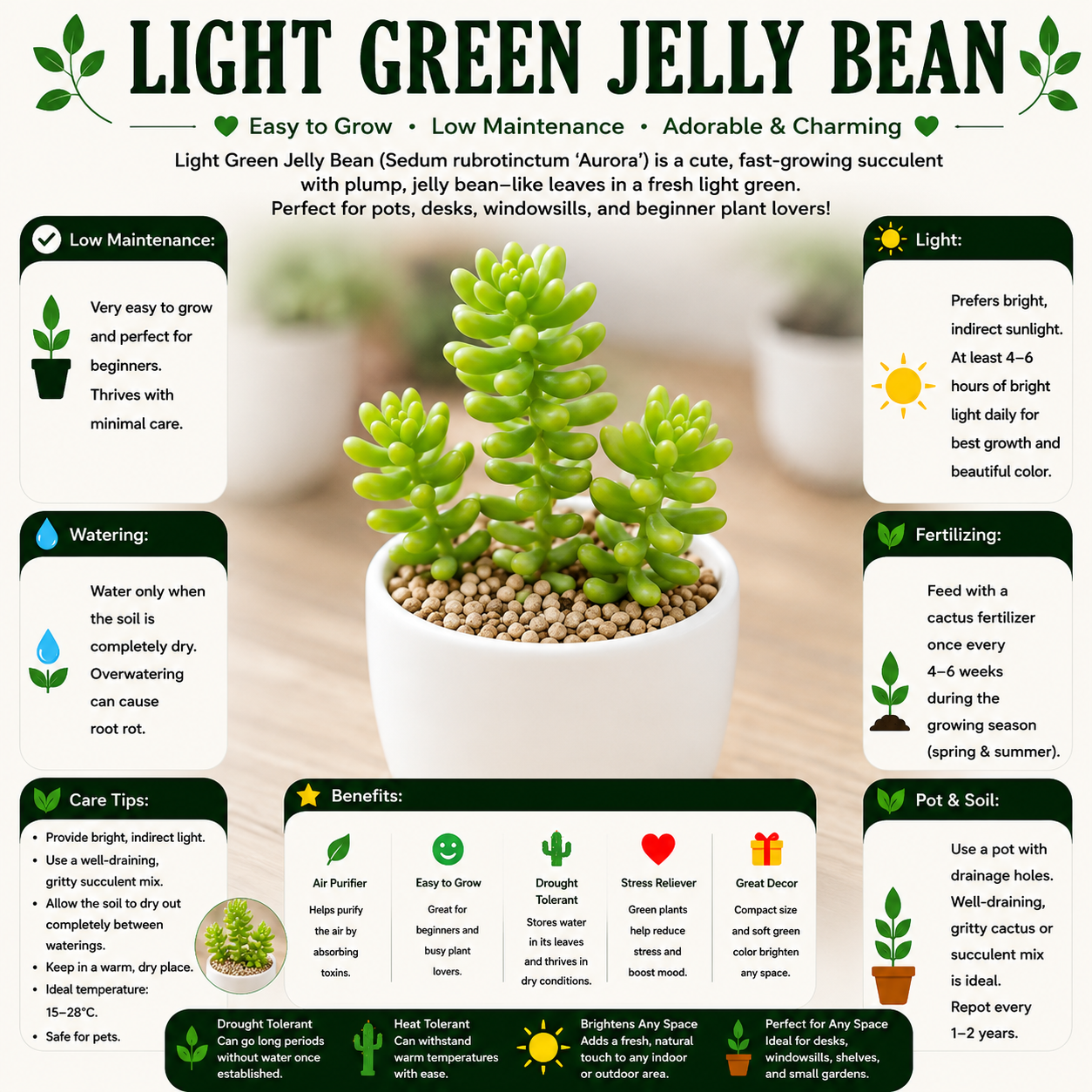 Light green jelly bean