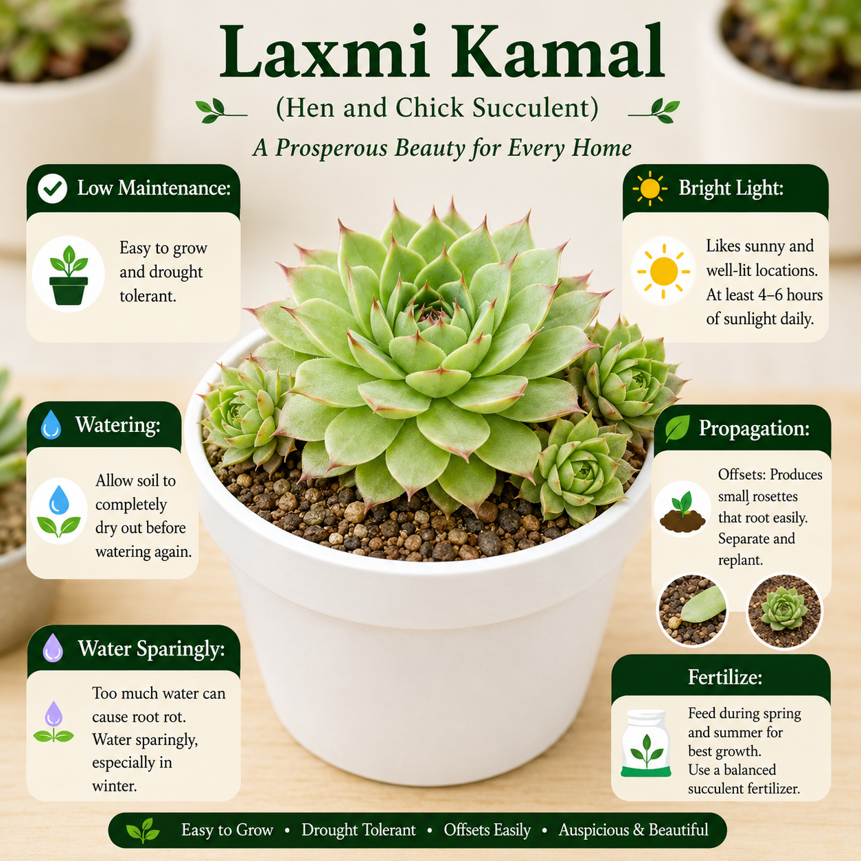Premium Succulent Combo 2- ( Bare-rooted ) Set of 7