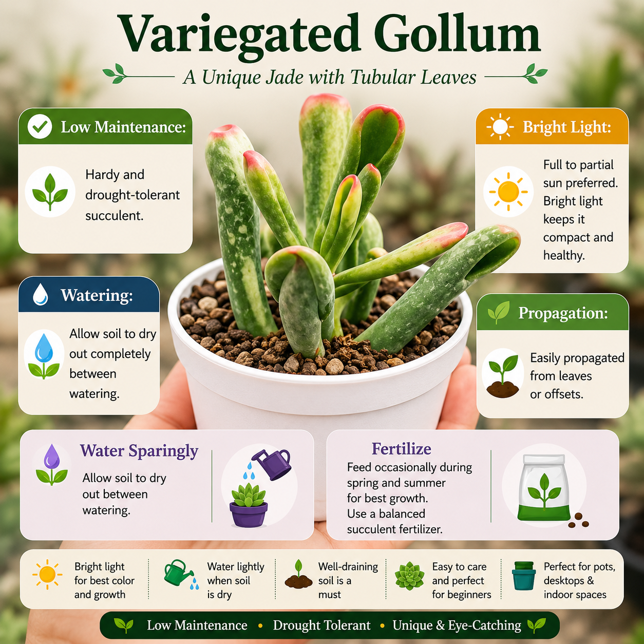 Succulent Combo 6 ( Bare-rooted )- Set of 8 Live