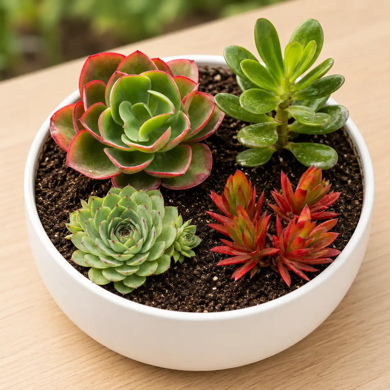 Combo Set-4 – Premium Succulent & Indoor Plant Set by Nainital Succulents