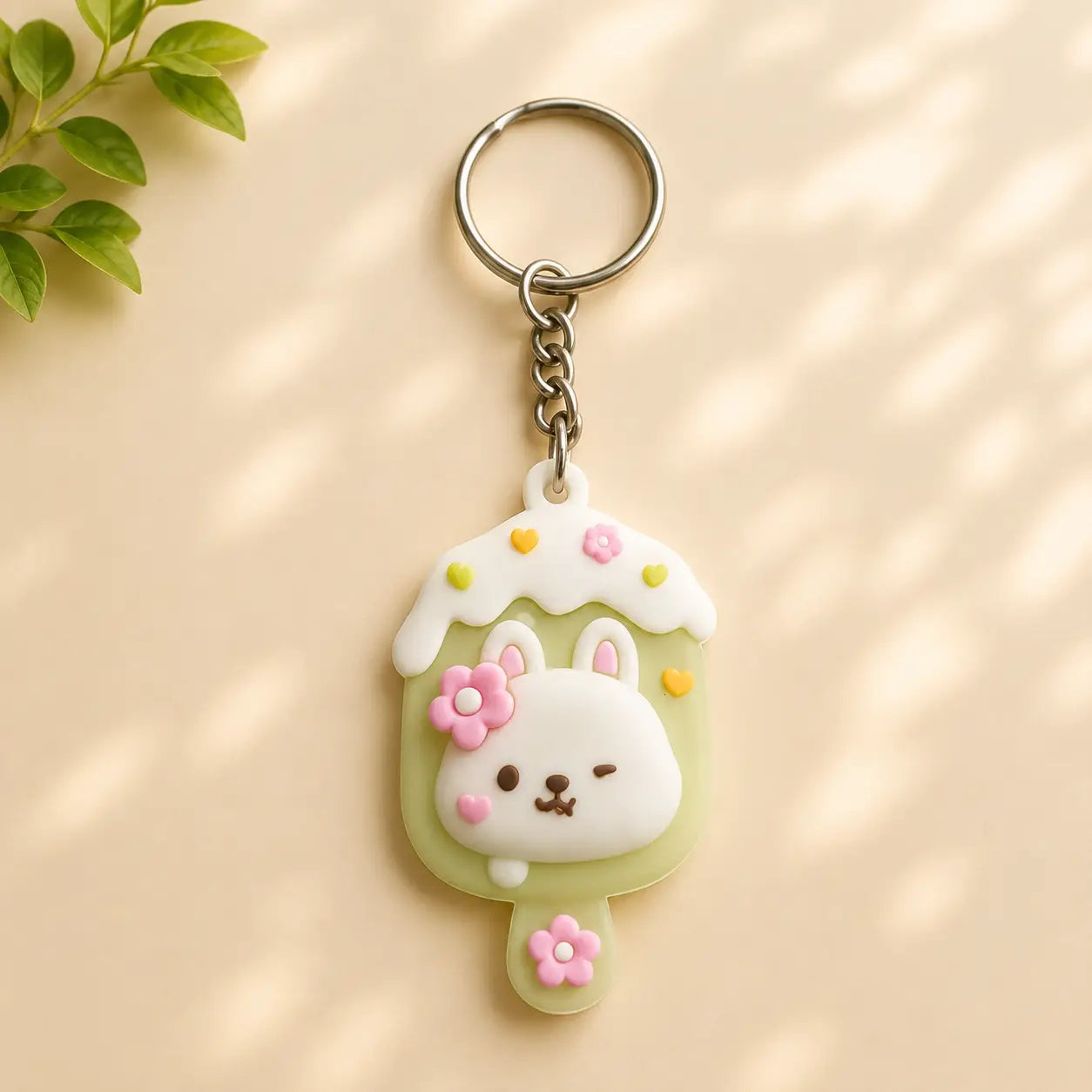Cute Bear Resin Keychain