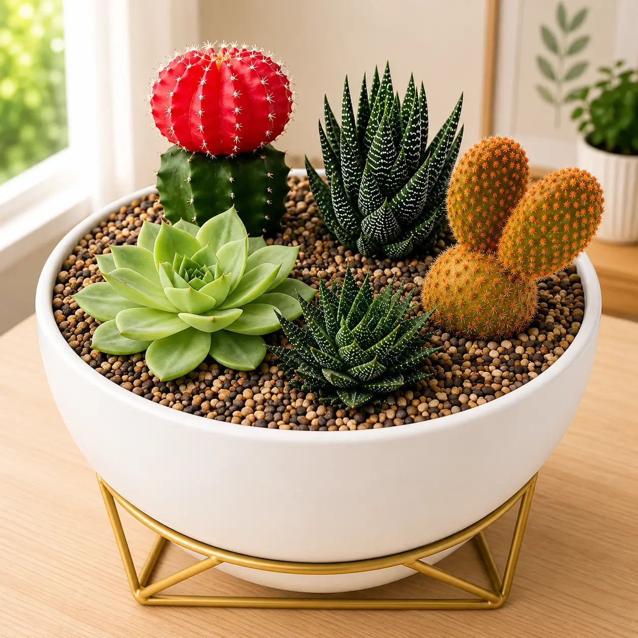 Desert Jewel Collection – Set of 5 Live Cactus &amp; Succulent Plants (Bare-rooted) by Nainital Succulents