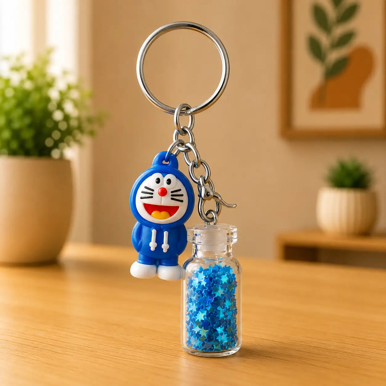 Doraemon Bottle Keychain