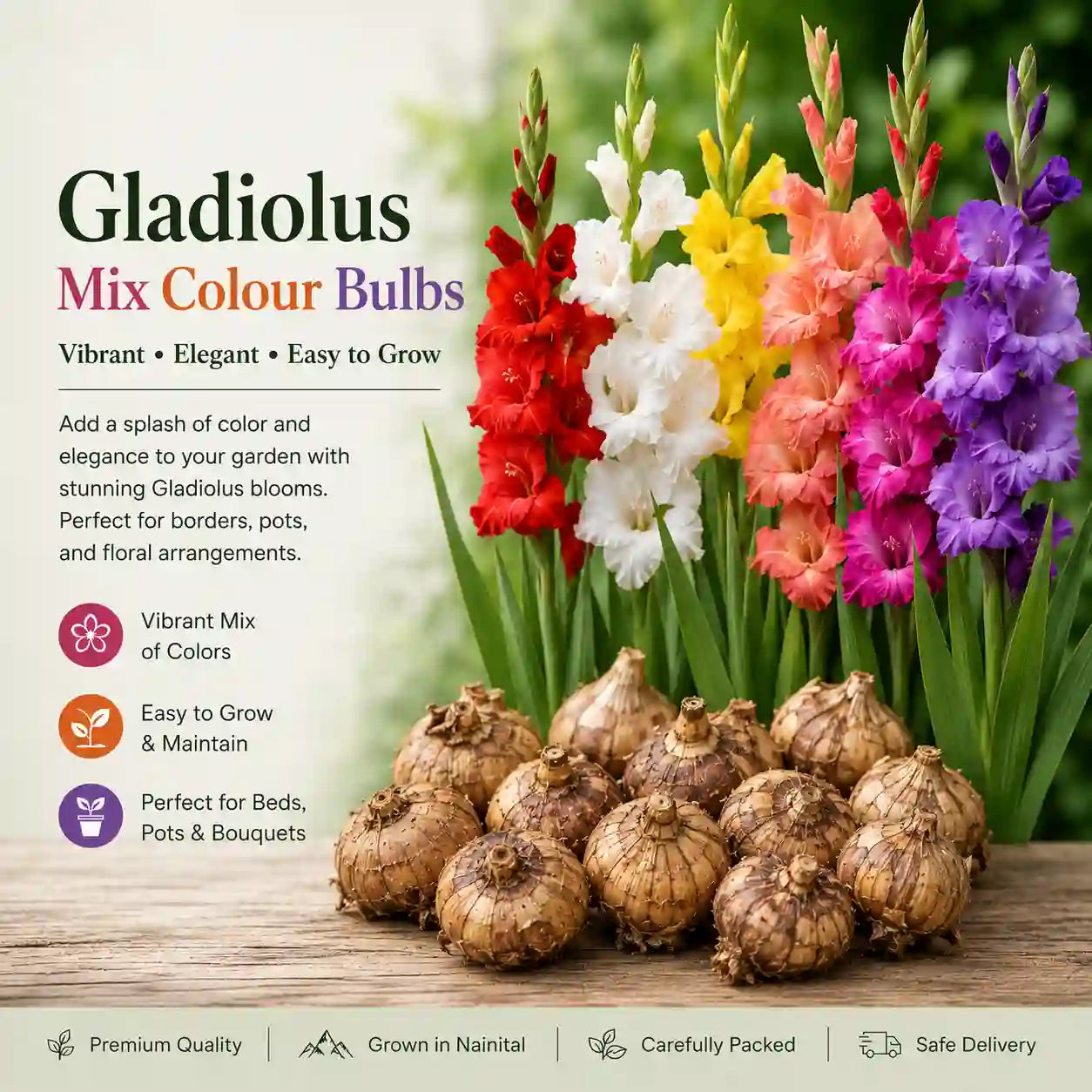 Gladiolus Mix Colour Bulbs