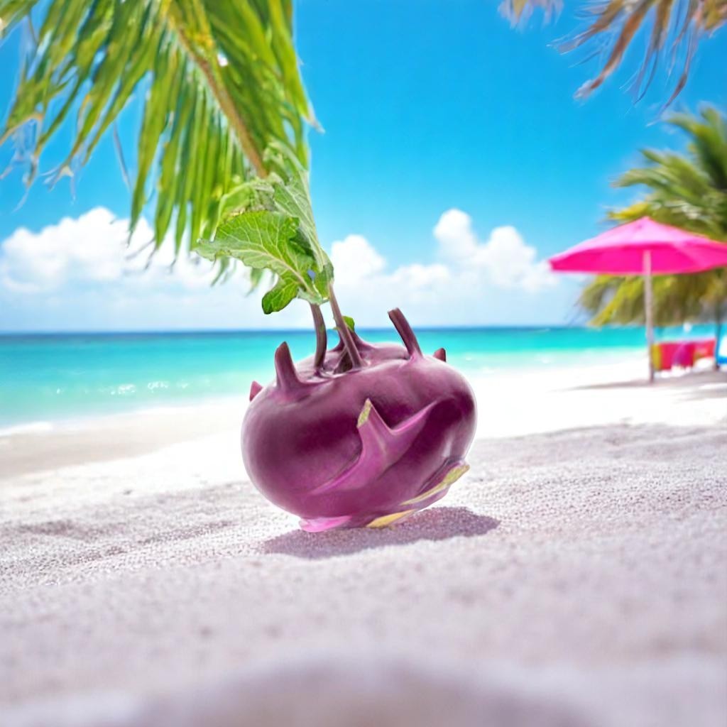 KNOL KNOL PURPLE DESI VEGETABLE SEEDS (100 seeds)