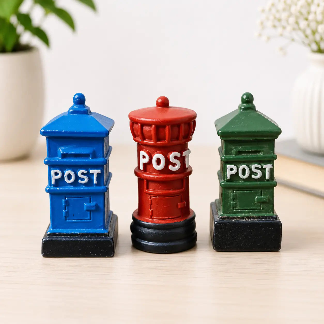 Post Box Set of 3 Miniature