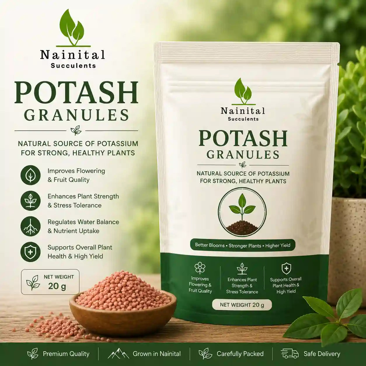 Potash granules