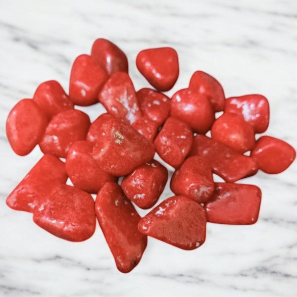 Red Decorative Pebble Stones (100 g)