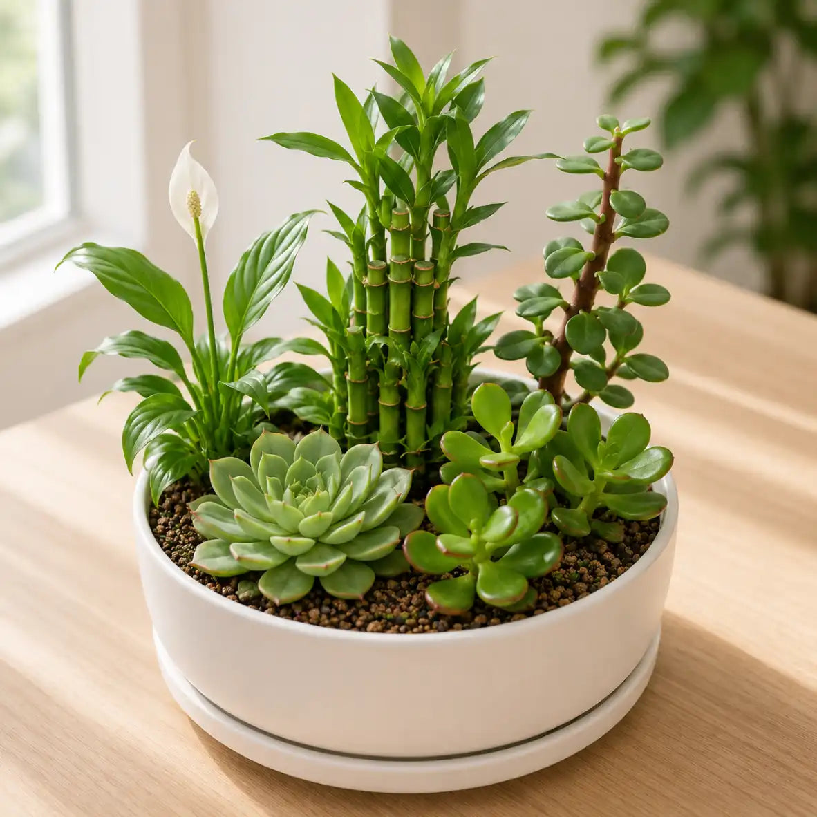 Lucky Green Succulent Plant Combo