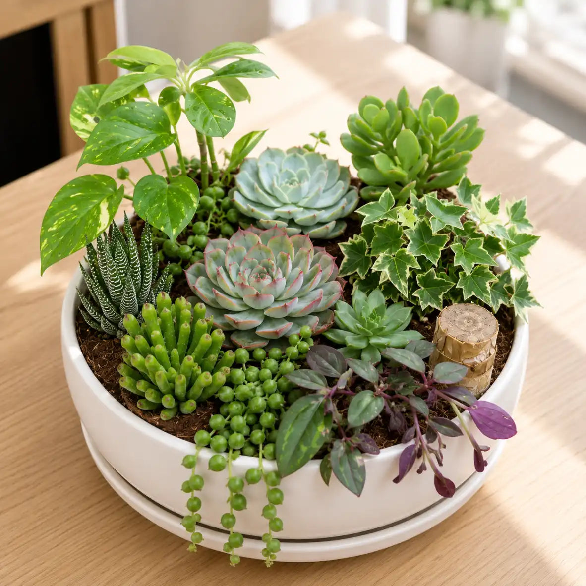 Succulent Combo – Set of 10 Live Succulent Plants by Nainital Succulents