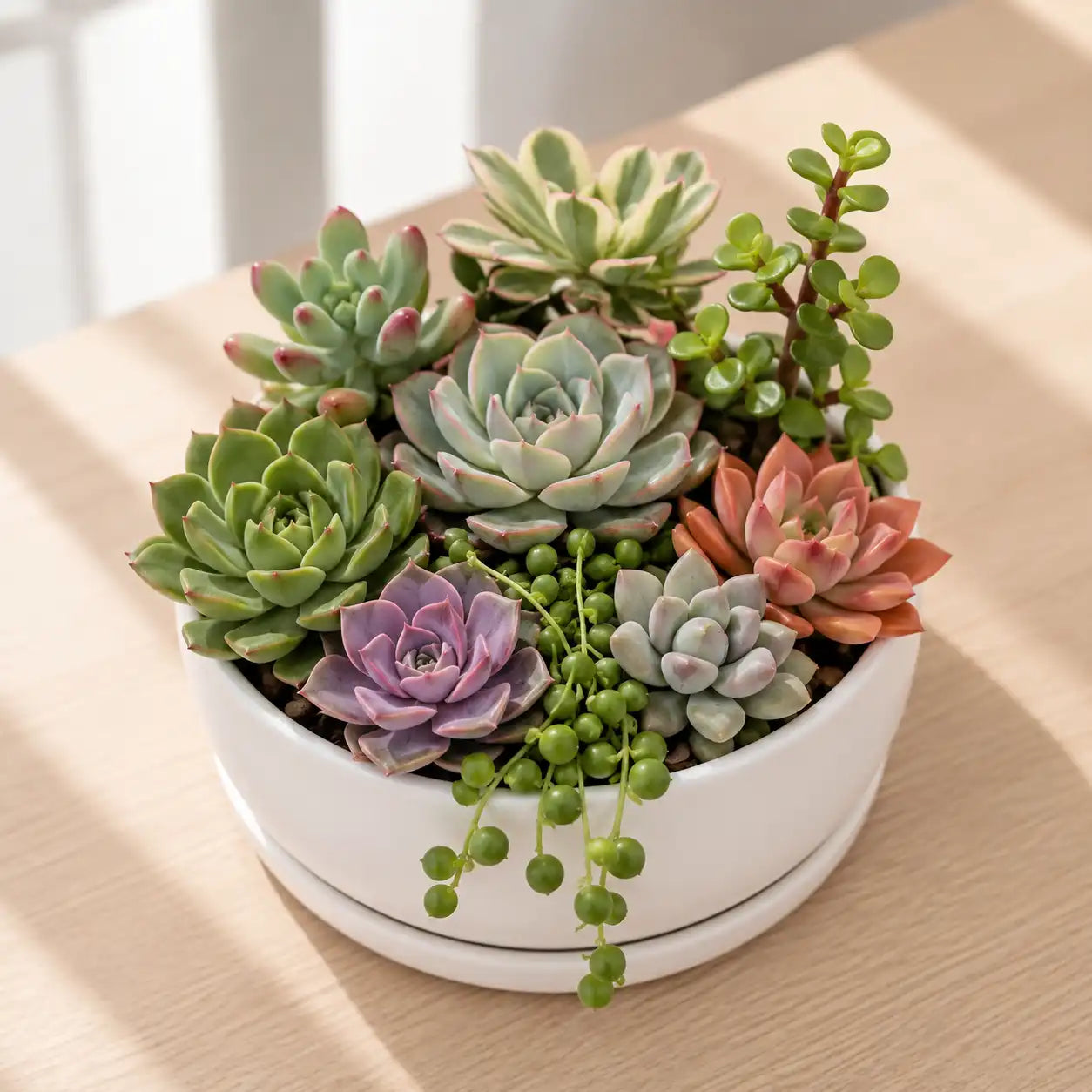 Succulent Combo A4 – Set of 9 Live Succulent Plants by Nainital Succulents