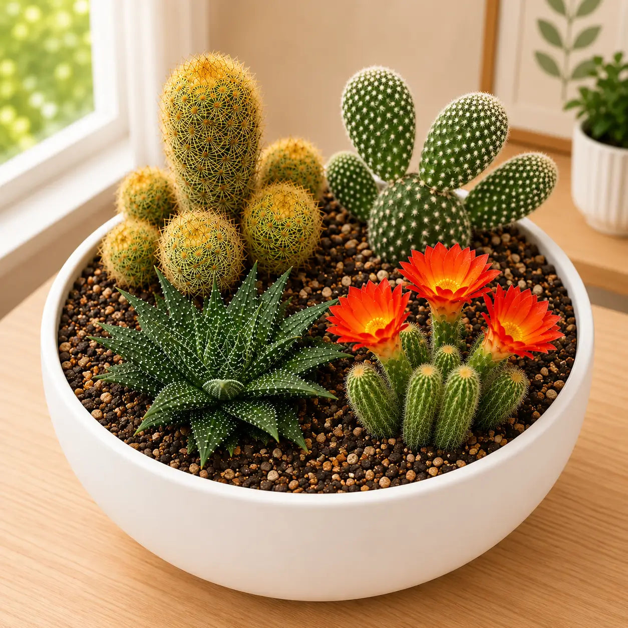 Treasures Collection – Set of 4 Live Cactus &amp; Succulent Plants (Bare-rooted) by Nainital Succulents