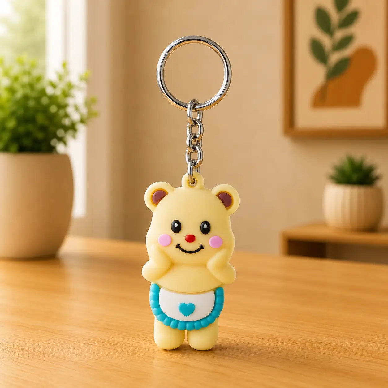 Yellow Teddy Keychain