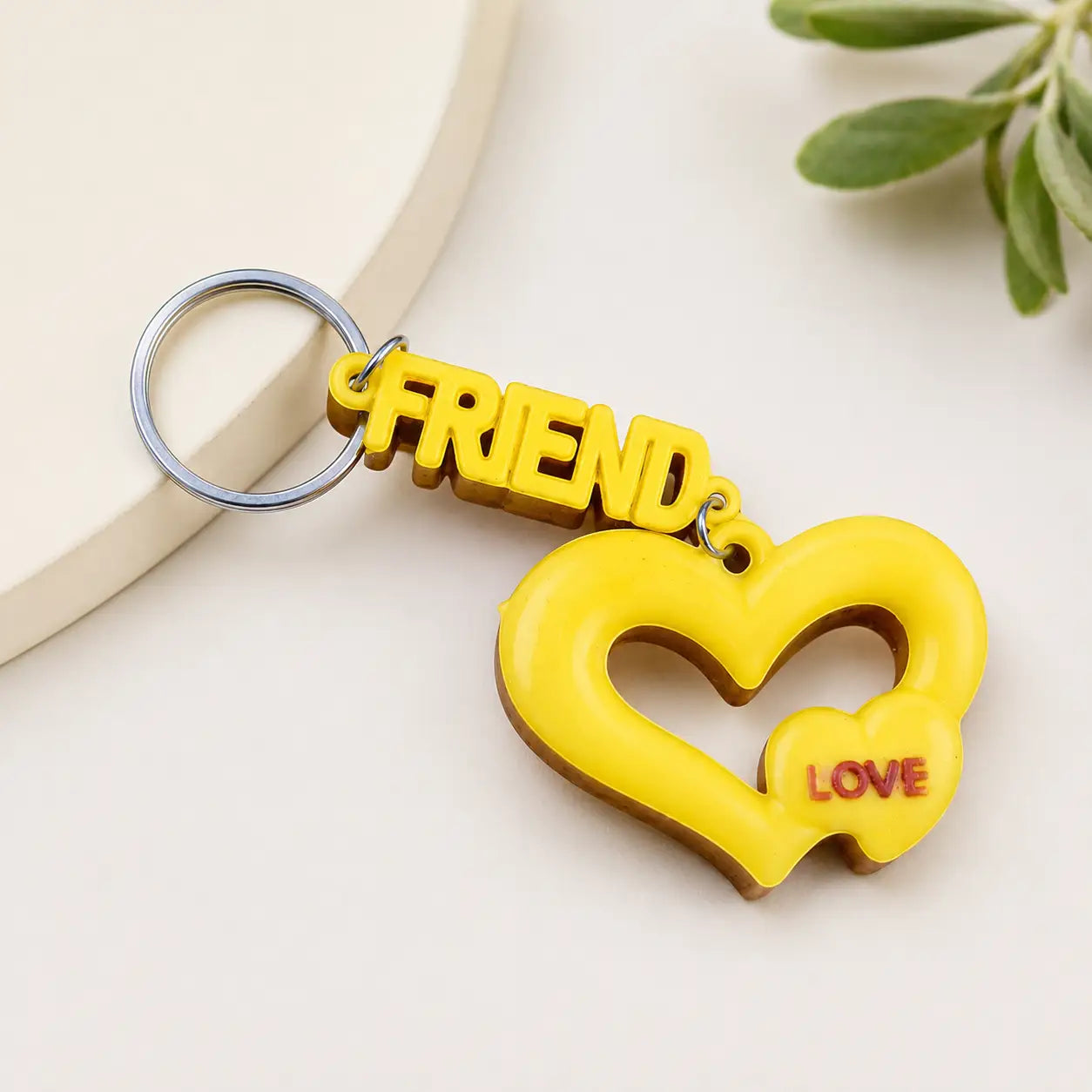 Friends Heart Keychain