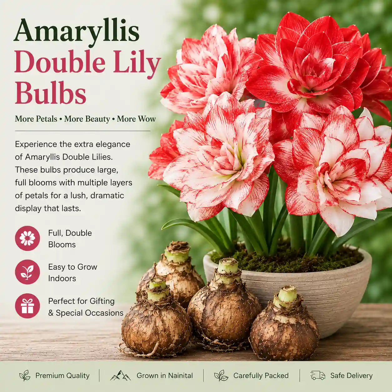Amaryllis double bulbs