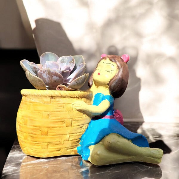Basket Girl Planter