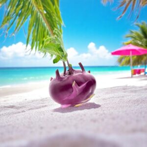 KNOL KNOL PURPLE DESI VEGETABLE SEEDS (100 seeds)