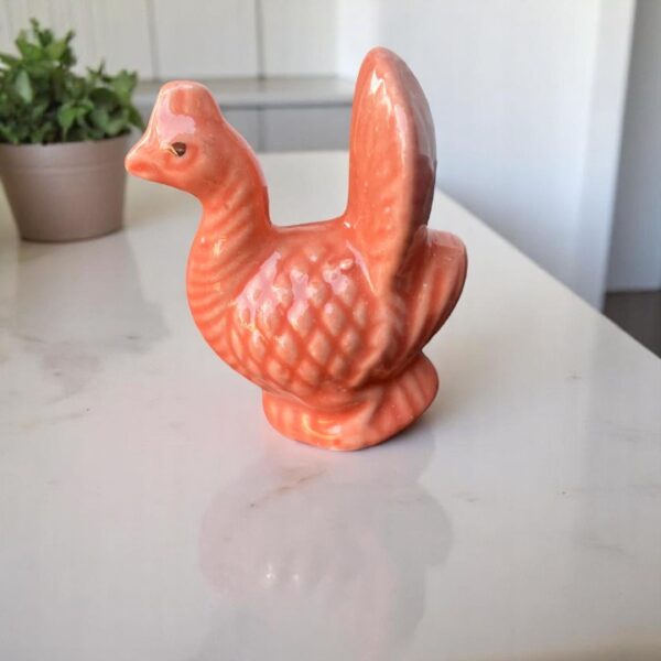 Orange peacock miniature