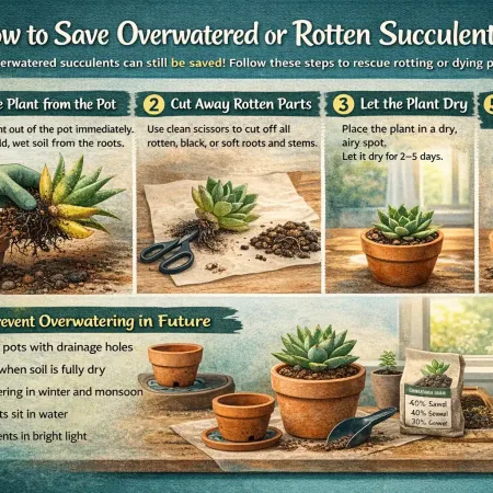 How to Save overwatered Succulents